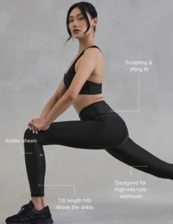 7/8 High Waisted Airlift Legging - Black -Elevate Fitwear Sales Store 78 Airlift Legging Alo Yoga