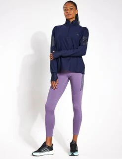 ADIDAS Own The Run Running 1/2 Zip Sweatshirt - Legend Ink -Elevate Fitwear Sales Store 8005S Adidas Own the Run 1 2 Zip Longsleeve IL4118 LEGINK LEGINK 0011