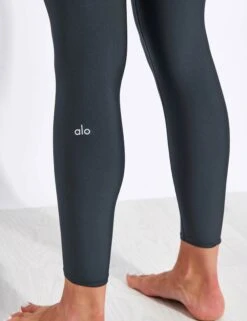 7/8 High Waisted Airlift Legging - Anthracite -Elevate Fitwear Sales Store ALO 0013