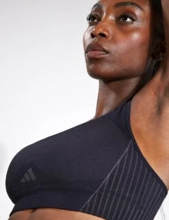 ADIDAS Aeroknit Light-Support Bra - Black/Grey Six -Elevate Fitwear Sales Store Adidas AERK LIGHT SUPPORT BRA BLACK GRESIX IQ3375 BLACK 0031