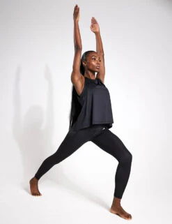 ADIDAS Studio Tank Top - Black/Grey Six -Elevate Fitwear Sales Store Adidas STUDIO TANK BLACK GRESIX IN6770 Black 0009