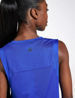 ADIDAS Studio Tank Top - Semi Lucid Blue/Grey Six -Elevate Fitwear Sales Store Adidas STUDIO TANK SELUBL GRESIX IS2963 BLUE 0020