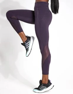 ADIDAS Tailored HIIT Training 7/8 Leggings - Aurora Black -Elevate Fitwear Sales Store Adidas TLRDIM LUX ZIP BLACK IL2911 Black 0008
