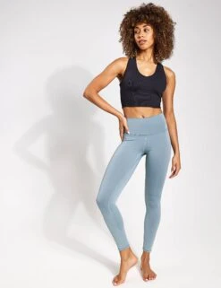 Goddess Ribbed Cropped Racerback Tank - Black -Elevate Fitwear Sales Store Alo Yoga GODDESS RIBBED CROPPED RACERBACK TANK W9565R BLACK 0012