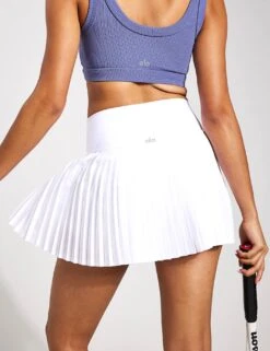 Grand Slam Tennis Skort - White 8 Grand Slam Tennis Skort - White -Elevate Fitwear Sales Store Alo Yoga GRAND SLAM TENNIS SKIRT W6289R WHITE 0007