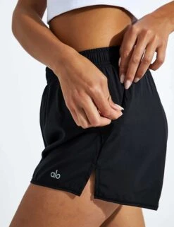 Stride Running Short - Black -Elevate Fitwear Sales Store Alo Yoga STRIDE SHORT W6230R BLACK 0017