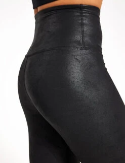 Beyond Yoga Leatherette High Waisted Midi Legging - Black Leatherette Foil 7 Beyond Yoga Leatherette High Waisted Midi Legging - Black Leatherette Foil -Elevate Fitwear Sales Store BEYOND YOGA Leatherette High Waisted Midi Legging FC3243 Black Leatherette Foil 0004