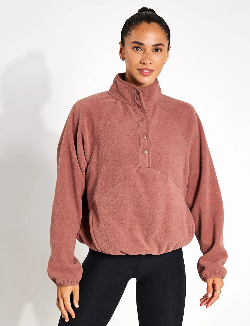 Beyond Yoga Tranquility Pullover - Nutmeg 1 Beyond Yoga Tranquility Pullover - Nutmeg
