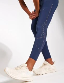 Born Saril Legging - Sailor Blue -Elevate Fitwear Sales Store BORN Saril Perf Legging O22CS41 L Sailor Blue 0004