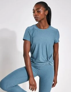 Beyond Yoga Featherweight For A Spin Tee - Storm Heather