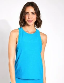 Beyond Yoga Featherweight Rebalance Tank - Cali Blue Heather