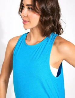 Beyond Yoga Featherweight Rebalance Tank - Cali Blue Heather -Elevate Fitwear Sales Store Beyond Tank Featherweight Rebalance Tank Cali Blue Heather 0022