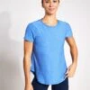Beyond Yoga Featherweight On The Down Low Tee - Sky Blue Heather