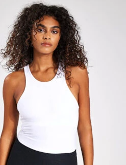 Beyond Yoga Spacedye Refocus Cropped Tank - Cloud White