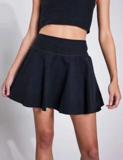 Beyond Yoga Spacedye Hot Shot Circle Skort - Darkest Night