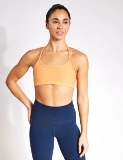 Beyond Yoga Spacedye Slim Racerback Bra - Marmalade Heather