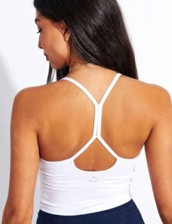 Beyond Yoga Spacedye Slim Racerback Cropped Tank - White Light -Elevate Fitwear Sales Store Beyond Yoga Spacedye Slim Racerback Cropped Tank SD4382 White Light 0023