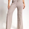 Beyond Yoga Well Traveled Wide Leg Pant - Birch