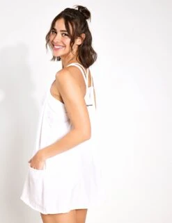 Hot Shot Mini Dress - White 9 Hot Shot Mini Dress - White -Elevate Fitwear Sales Store FP Movement Hot Shot Mini Dress FP OB1717792 1100S White 40021