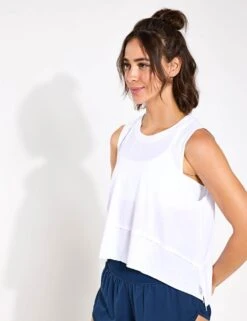 Tempo Tank - White -Elevate Fitwear Sales Store FP Movement Tempo Tank White FP OB1886297 1100S White 0001