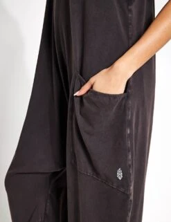 Hot Shot Onesie - Washed Black -Elevate Fitwear Sales Store FP Movement free people movement hot shot onesie washed black 0027