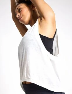 Love Tank - White -Elevate Fitwear Sales Store FP Movement free people movement love tank white OPO613 0036