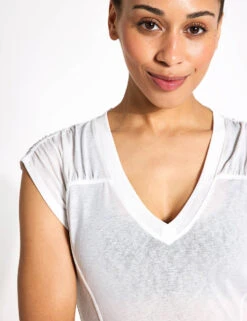 True North Tee - White -Elevate Fitwear Sales Store FP Movement free people movement true north tee white OB1776297 WS 0017