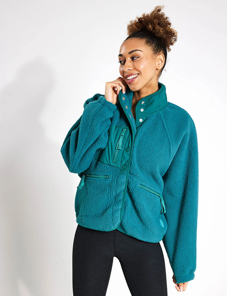 Hit The Slopes Fleece Jacket - Bright Forest 1 Hit The Slopes Fleece Jacket - Bright Forest