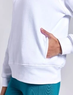 Cotton Rich Crew Neck Sweatshirt - White 7 Cotton Rich Crew Neck Sweatshirt - White -Elevate Fitwear Sales Store GOODMOVE Pocket Sweat T51 3009R WHITE 0024
