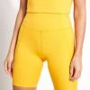 High Waisted Bike Short - Golden Glow