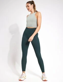 Compressive High Waisted Legging - Moss 7 Compressive High Waisted Legging - Moss -Elevate Fitwear Sales Store Girlfriend Collective Compressive high rise long 4007 CQ Moss 0003