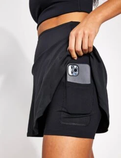 Float Ultralight Skort - Black -Elevate Fitwear Sales Store Girlfriend Collective FLOAT ULTRALIGHT SKORT 4045 BLACK 0004