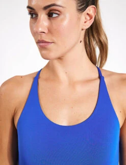 Cleo Bra - Ultramarine -Elevate Fitwear Sales Store Girlfriend Collective Float cleo halter bra 1009 LAB Ultramarine 0031
