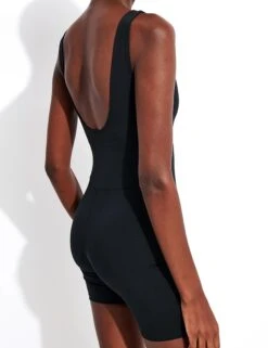Bike Unitard - Black 8 Bike Unitard - Black -Elevate Fitwear Sales Store Girlfriend Collective GC BIKE UNITARD SCOOP 54788 6012 JB BLACK 0022