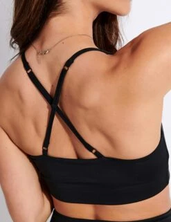 Juliet Bra - Black -Elevate Fitwear Sales Store Girlfriend Collective GC JULIET BRALETTE FLOAT 1008S JB BLACK 0029