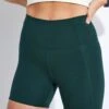 High Waisted Run Short - Moss