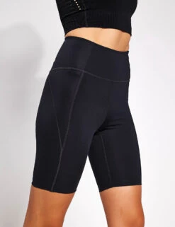 High Waisted Bike Short - Black -Elevate Fitwear Sales Store Girlfriend Collective High Waisted Bike Short Black 1029