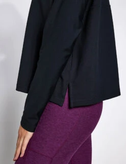 ReSet Long Sleeve Tee - Black -Elevate Fitwear Sales Store Girlfriend Collective RESET LONG SLEEVE TEE 3024 JB BLACK 0023 9d09ee77 9248 458e a975 8b5e8a1b2b51