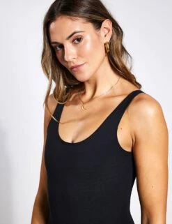 Scoop Unitard - Black -Elevate Fitwear Sales Store Girlfriend Collective Scoop Unitard JOA624 Black 0045