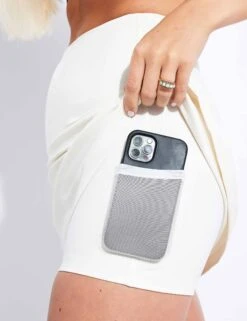 Skort - Ivory 8 Skort - Ivory -Elevate Fitwear Sales Store Girlfriend Collective THE SKORT HIGH RISE 4018 SW IVORY 0005
