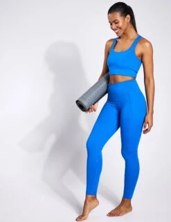 Tipped Paloma Bra - Nautical Blue 7 Tipped Paloma Bra - Nautical Blue -Elevate Fitwear Sales Store Girlfriend Collective TIPPED PALOMA BRA 1039 NAUTICAL BLUE 0009