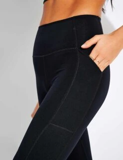 High Waisted 7/8 Pocket Legging - Black -Elevate Fitwear Sales Store Girlfriend POCKET LEGGING HIGH RISE 7 8 4024 JB BLACK 0015