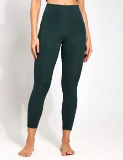 High Waisted 7/8 Pocket Legging - Moss -Elevate Fitwear Sales Store GirlfriendCollective High Waisted 7 8 Pocket Legging Moss MHF147 0003
