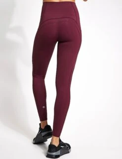 Go Perform Sculpting Gym Leggings - Burgundy -Elevate Fitwear Sales Store Goodmove GO PERFORM CONTOUR LEGGING 5344A BU BURGUNDY 0026