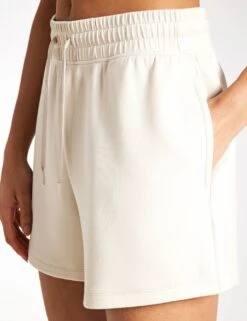 Relaxed High Waisted Shorts - Beige 6 Relaxed High Waisted Shorts - Beige -Elevate Fitwear Sales Store Goodmove Luxe short 6599A BEI 0007