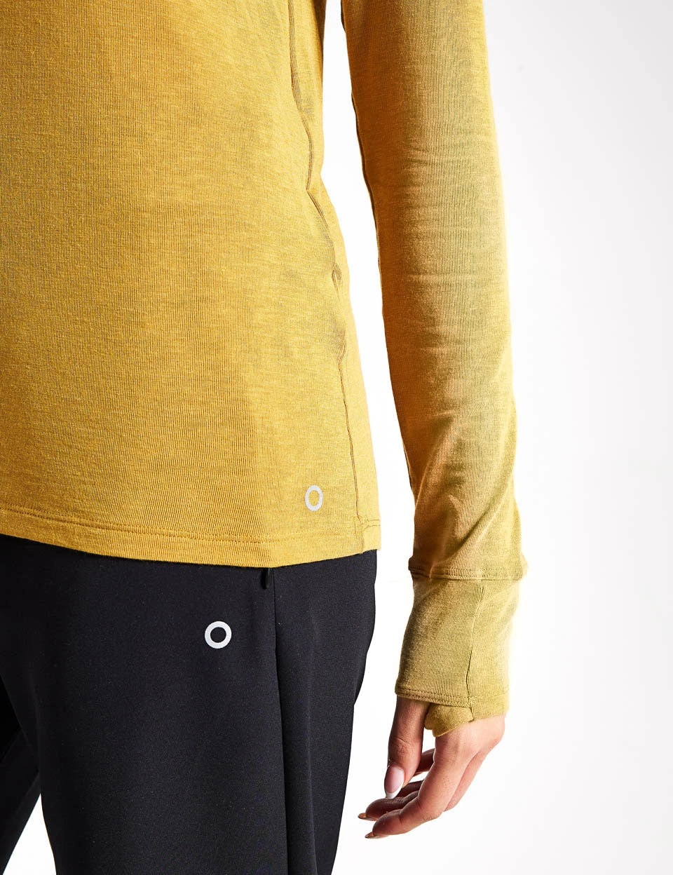 Merinotec Crew Neck Walking Top - Dark Ochre 4 Merinotec Crew Neck Walking Top - Dark Ochre - Image 4