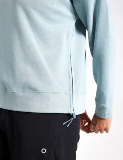 Cotton Rich Mesh Panel Sweatshirt - Light Mint -Elevate Fitwear Sales Store Goodmove MESH PANEL SWEATSHIRT 5945 LM LIGHT MINT 0004