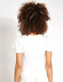 Scoop Neck Wrap Front Yoga T-Shirt - Ivory 6 Scoop Neck Wrap Front Yoga T-Shirt - Ivory -Elevate Fitwear Sales Store Goodmove Yoga front tee 5991 IVO 0021