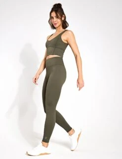 Camila Full Length Legging - Army Green 7 Camila Full Length Legging - Army Green -Elevate Fitwear Sales Store Lilybod Ava Long Sports Bra LC69 AG Army Green 0017