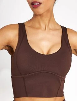 Ava Long Sports Bra - Oak -Elevate Fitwear Sales Store Lilybod Ava Long Sports Bra LC69 C21 OK Oak 0004